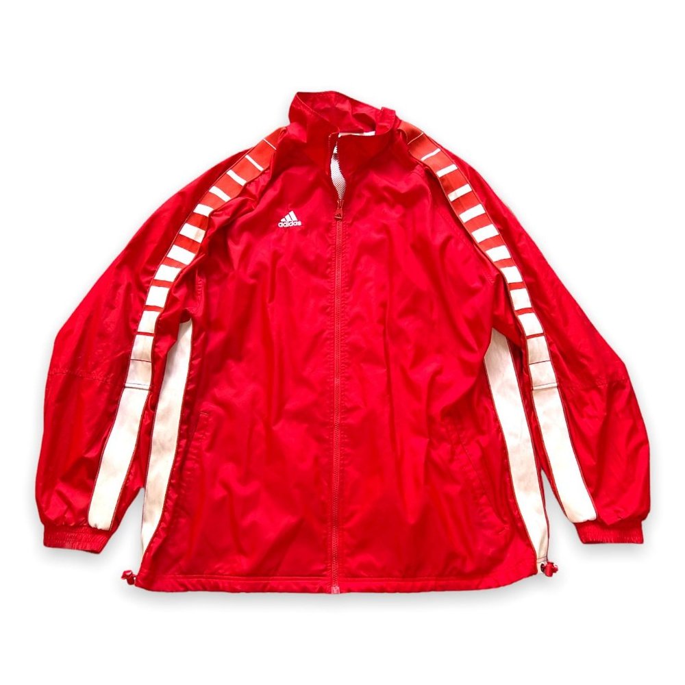 Vintage Adidas Red Windbreaker Size 3XL